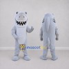 Custom Gray and White Shark Character Mascot Costume Adult Full Body Suit for Ocean Events