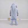 Custom Gray and White Shark Character Mascot Costume Adult Full Body Suit for Ocean Events