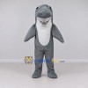 Custom Gray and White Shark Character Mascot Costume Adult Full Body Suit for Ocean Events