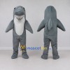 Custom Gray and White Shark Character Mascot Costume Adult Full Body Suit for Ocean Events