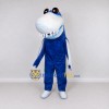 Custom Blue and White Shark Character Mascot Costume Adult Full Body Suit for Ocean Events Custom Blue and White Shark Character Mascot Costume Adult Full Body Suit for Ocean Events