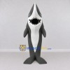 Custom Gray and White Shark Character Mascot Costume Adult Full Body Suit for Ocean Events