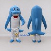 Custom Blue and White Dolphin Character Mascot Costume Adult Full Body Suit for Ocean Events Custom Blue and White Dolphin Character Mascot Costume Adult Full Body Suit for Ocean Events