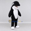 Custom Black and White Orca Character Mascot Costume Adult Full Body Suit for Ocean Events Custom Black and White Orca Character Mascot Costume Adult Full Body Suit for Ocean Events