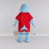 Custom Blue and Red Dolphin Character in Sportswear Mascot Costume Adult Full Body Suit for Sports Events Custom Blue and Red Dolphin Character in Sportswear Mascot Costume Adult Full Body Suit for Sports Events