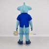Custom Blue and White Hammerhead Shark Character in a Shirt Mascot Costume Adult Full Body Suit for Ocean Events Custom Blue and White Hammerhead Shark Character in a Shirt Mascot Costume Adult Full Body Suit for Ocean Events