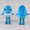 Custom Blue and White Whale Character Mascot Costume Adult Full Body Suit for Ocean Events