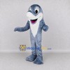 Custom Gray and White Dolphin Character Mascot Costume Adult Full Body Suit for Ocean Events