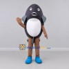 Custom Gray and White Fish Character Mascot Costume Adult Full Body Suit for Ocean Events Custom Gray and White Fish Character Mascot Costume Adult Full Body Suit for Ocean Events
