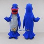 Custom Blue and Gray Fish Character Mascot Costume Adult Full Body Suit for Ocean Events