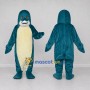 Custom Teal and Cream Dolphin Character Mascot Costume Adult Full Body Suit for Ocean Events