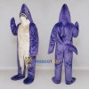 Custom Purple and Cream Shark Character Mascot Costume Adult Full Body Suit for Ocean Events