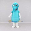 Custom Teal and White Seahorse Character Mascot Costume Adult Full Body Suit for Ocean Events Custom Teal and White Seahorse Character Mascot Costume Adult Full Body Suit for Ocean Events