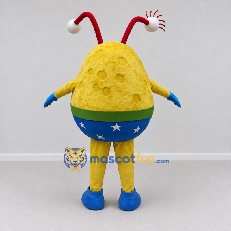Custom Yellow and Blue Eyestalk Alien Character Mascot Costume Adult Full Body Suit for Theme Parties Custom Yellow and Blue Eyestalk Alien Character Mascot Costume Adult Full Body Suit for Theme Parties