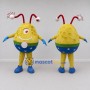 Custom Yellow and Blue Eyestalk Alien Character Mascot Costume Adult Full Body Suit for Theme Parties
