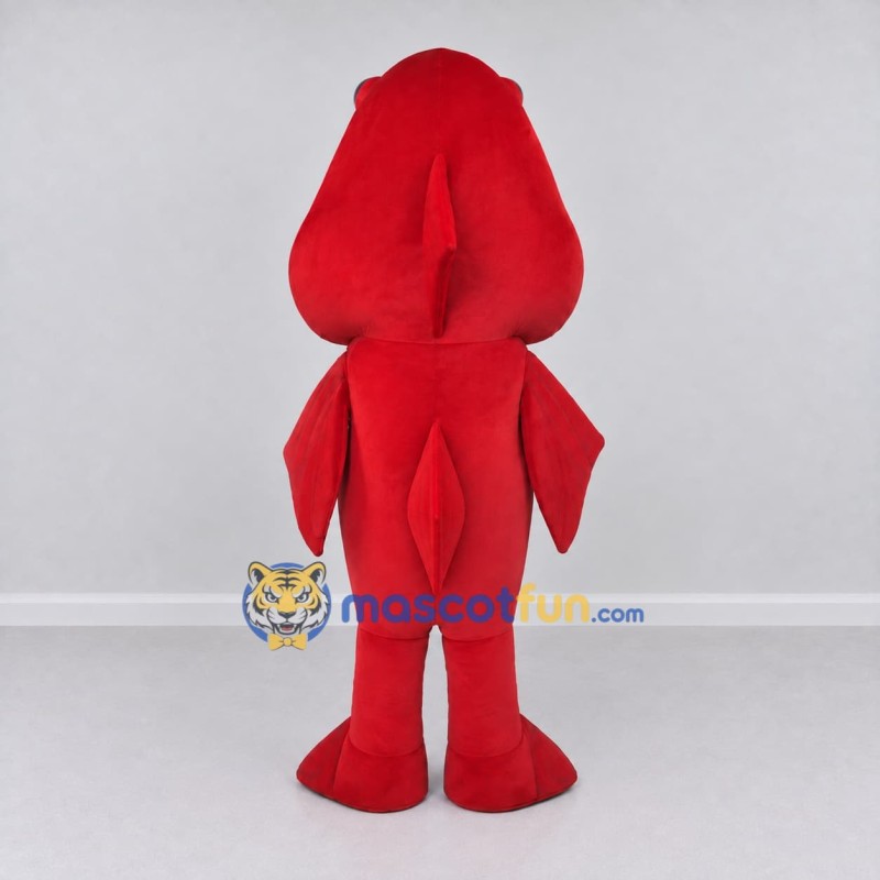 Custom Red and Orange Fish Character Mascot Costume Adult Full Body Suit for Ocean Events Custom Red and Orange Fish Character Mascot Costume Adult Full Body Suit for Ocean Events