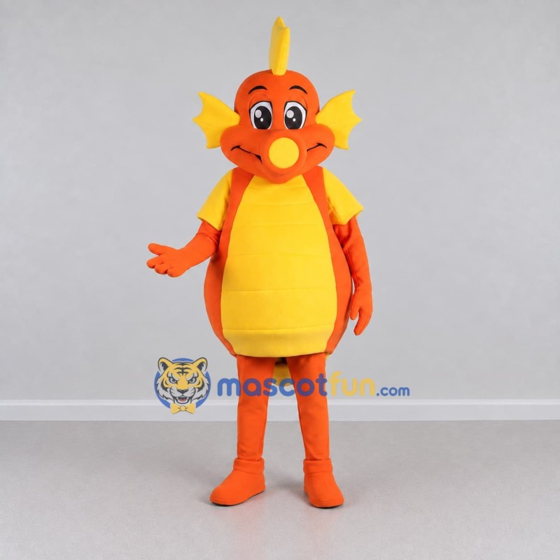 Custom Orange and Yellow Seahorse Character Mascot Costume Adult Full Body Suit for Ocean Events Custom Orange and Yellow Seahorse Character Mascot Costume Adult Full Body Suit for Ocean Events