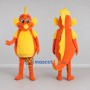 Custom Orange and Yellow Seahorse Character Mascot Costume Adult Full Body Suit for Ocean Events
