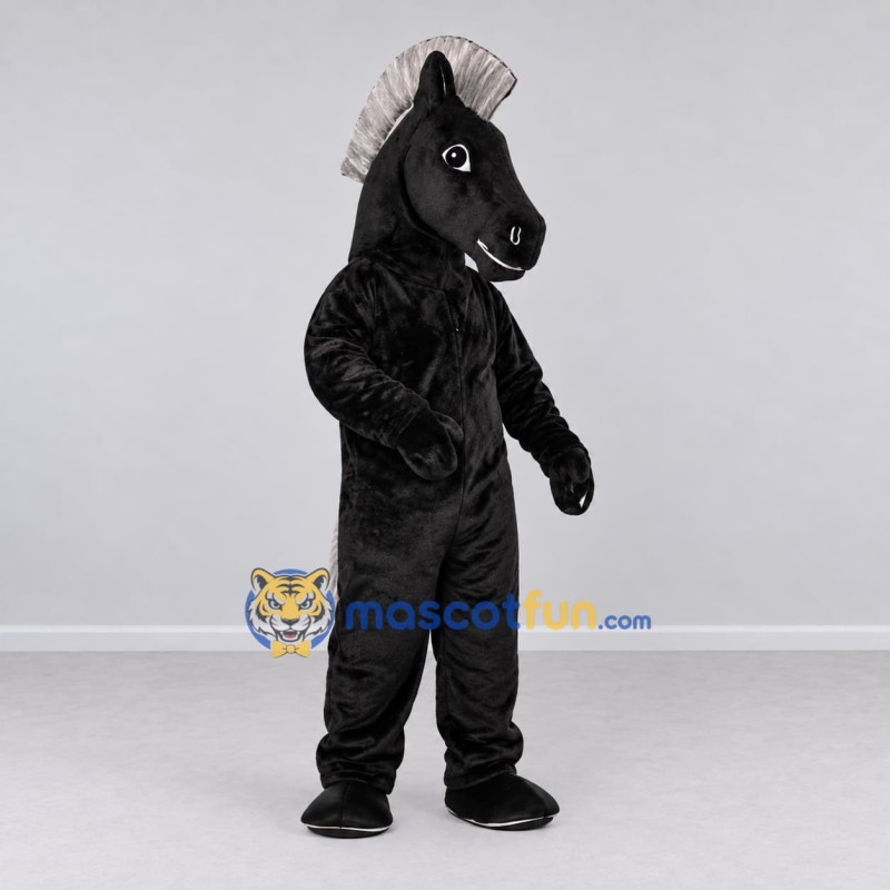 Custom Black and Gray Sea Horse Fantasy Character Mascot Costume Adult Full Body Suit for Theme Parties Custom Black and Gray Sea Horse Fantasy Character Mascot Costume Adult Full Body Suit for Theme Parties