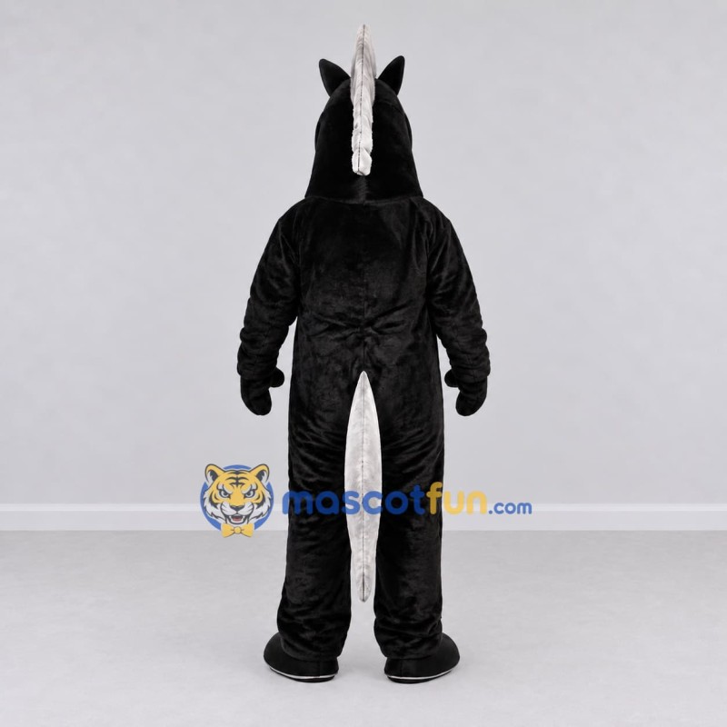 Custom Black and Gray Sea Horse Fantasy Character Mascot Costume Adult Full Body Suit for Theme Parties Custom Black and Gray Sea Horse Fantasy Character Mascot Costume Adult Full Body Suit for Theme Parties