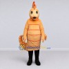Custom Orange and Cream Seahorse Character Mascot Costume Adult Full Body Suit for Ocean Events