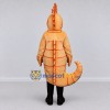 Custom Orange and Cream Seahorse Character Mascot Costume Adult Full Body Suit for Ocean Events