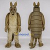 Custom Tan and Brown Armadillo Character Mascot Costume Adult Full Body Suit for Wildlife Events