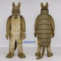 Custom Tan and Brown Armadillo Character Mascot Costume Adult Full Body Suit for Wildlife Events