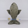 Custom Gray and White Spotted Fish Character Mascot Costume Adult Full Body Suit for Ocean Events Custom Gray and White Spotted Fish Character Mascot Costume Adult Full Body Suit for Ocean Events