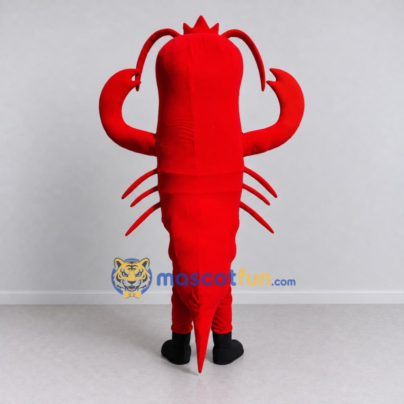 Custom Red and Black Lobster Character Mascot Costume Adult Full Body Suit for Ocean Events