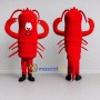 Custom Red and Black Lobster Character Mascot Costume Adult Full Body Suit for Ocean Events