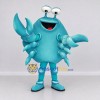 Custom Teal and White Crab Character Mascot Costume Adult Full Body Suit for Ocean Events Custom Teal and White Crab Character Mascot Costume Adult Full Body Suit for Ocean Events