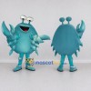 Custom Teal and White Crab Character Mascot Costume Adult Full Body Suit for Ocean Events Custom Teal and White Crab Character Mascot Costume Adult Full Body Suit for Ocean Events