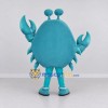 Custom Teal and White Crab Character Mascot Costume Adult Full Body Suit for Ocean Events Custom Teal and White Crab Character Mascot Costume Adult Full Body Suit for Ocean Events