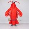Custom Red and Orange Lobster Character Mascot Costume Adult Full Body Suit for Ocean Events