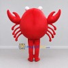 Custom Red and Cream Crab Character Mascot Costume Adult Full Body Suit for Ocean Events Custom Red and Cream Crab Character Mascot Costume Adult Full Body Suit for Ocean Events