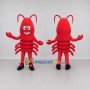 Custom Red and Black Lobster Character Mascot Costume Adult Full Body Suit for Ocean Events