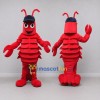 Custom Red and Navy Lobster Character with a Cap Mascot Costume Adult Full Body Suit for Ocean Events