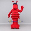 Custom Red and Navy Lobster Character with a Cap Mascot Costume Adult Full Body Suit for Ocean Events