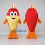 Custom Red and Yellow Fish Character Mascot Costume Adult Full Body Suit for Ocean Events
