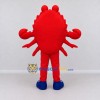 Custom Red and Cream Muscular Crab Character Mascot Costume Adult Full Body Suit for Sports Events Custom Red and Cream Muscular Crab Character Mascot Costume Adult Full Body Suit for Sports Events