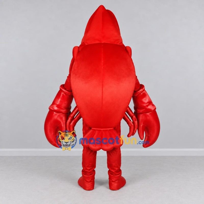 Custom Red and Orange Lobster Character Mascot Costume Adult Full Body Suit for Ocean Events