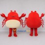 Custom Red and Cream Crab Character Mascot Costume Adult Full Body Suit for Ocean Events