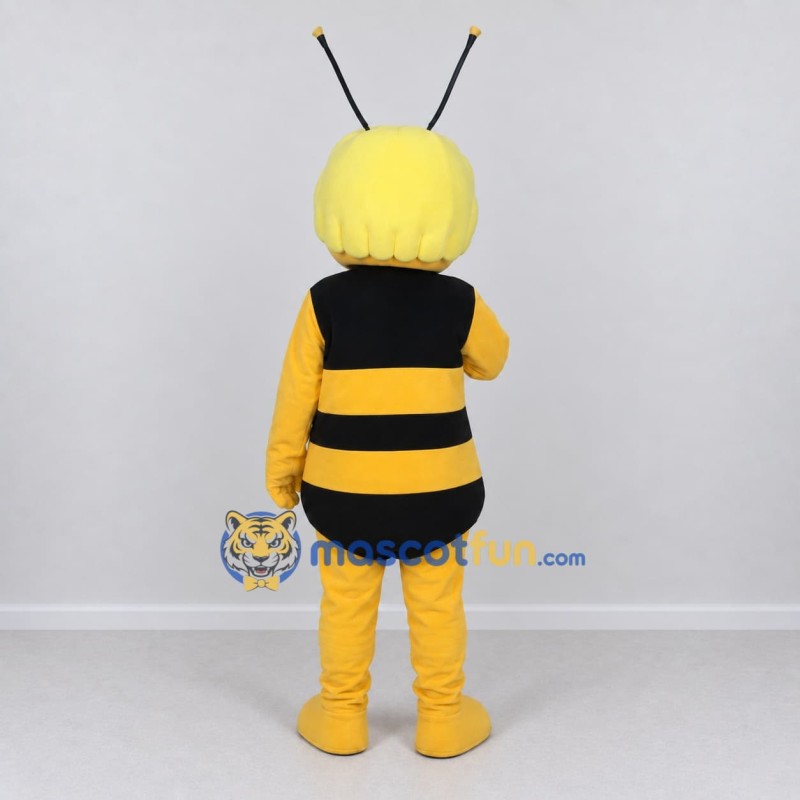 Custom Yellow and Black Bee Character Mascot Costume Adult Full Body Suit for Garden Events Custom Yellow and Black Bee Character Mascot Costume Adult Full Body Suit for Garden Events