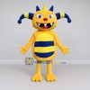 Custom Yellow and Blue Horned Monster Character Mascot Costume Adult Full Body Suit for Theme Parties Custom Yellow and Blue Horned Monster Character Mascot Costume Adult Full Body Suit for Theme Parties