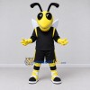 Custom Yellow and Black Wasp Character in Sportswear Mascot Costume Adult Full Body Suit for Sports Events Custom Yellow and Black Wasp Character in Sportswear Mascot Costume Adult Full Body Suit for Sports Events