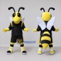 Custom Yellow and Black Wasp Character in Sportswear Mascot Costume Adult Full Body Suit for Sports Events