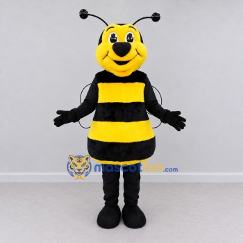Custom Yellow and Black Bee Character Mascot Costume Adult Full Body Suit for Garden Events Custom Yellow and Black Bee Character Mascot Costume Adult Full Body Suit for Garden Events