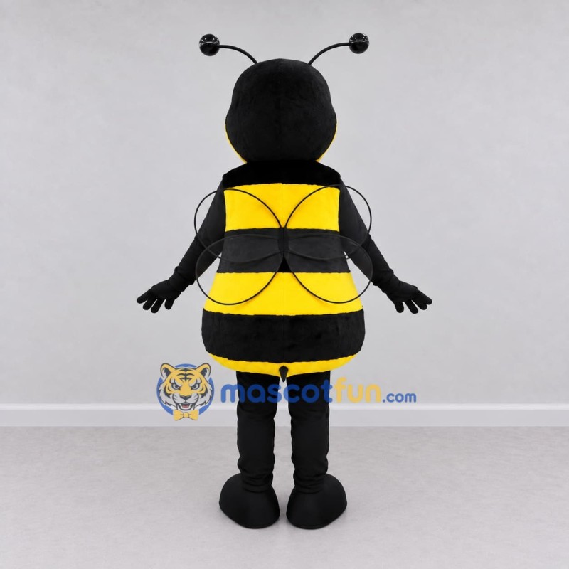 Custom Yellow and Black Bee Character Mascot Costume Adult Full Body Suit for Garden Events Custom Yellow and Black Bee Character Mascot Costume Adult Full Body Suit for Garden Events
