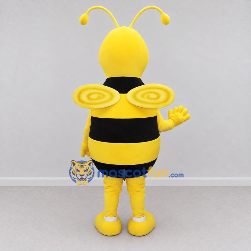 Custom Yellow and Black Bee Character Mascot Costume Adult Full Body Suit for Garden Events Custom Yellow and Black Bee Character Mascot Costume Adult Full Body Suit for Garden Events